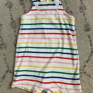 Hanna Andersson Shorts Romper Rainbow